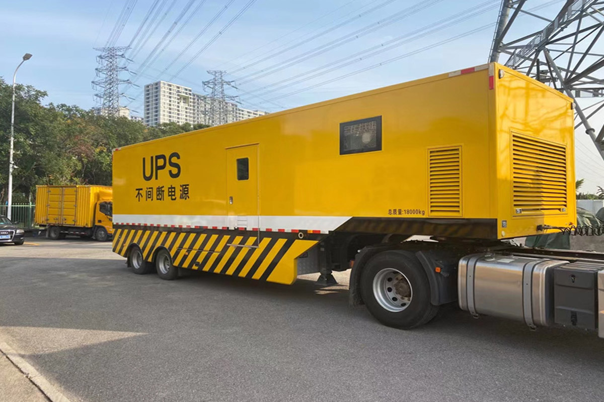 咸丰发电机租赁施工现场